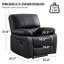 Fauteuil inclinable manuel en cuir respirant-1808806802