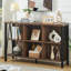 Étagère de rangement rustique à cubes, bibliothèque basse à 6 cubes avec accents en forme de V