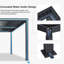 Grey Outdoor Louvred Aluminum Pergola-90611411