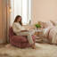 Fauteuil d'appoint pivotant en velours Modern-1591327679