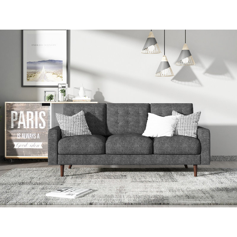 Northway Upholstered 71.7'' Sofa, Gray Linen