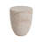 Rounded Tapered Cylindrical Structure Side Table,Travertine Finish