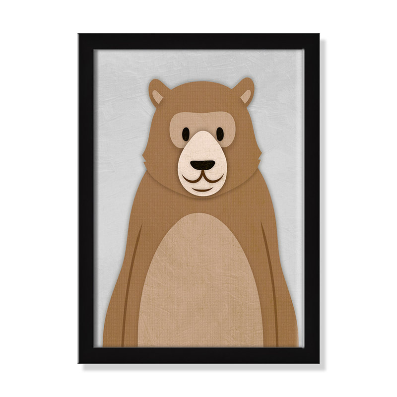 Adhésif décoratif Cheery Bear, 14" H x 10" W x 1.18" D, Encadré de boîte blanc