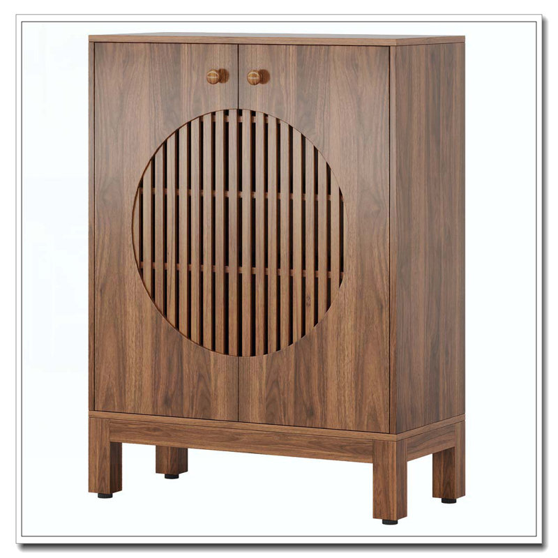 28.74" Storage Coffee Bar Cabinet With  2Doors & Shelves