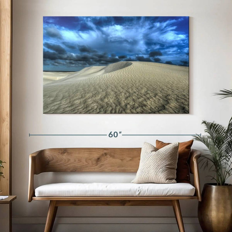 Dunes de sable blanc, H 34 po x l 51 po
