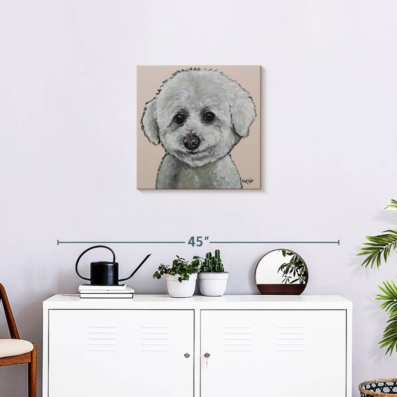 Crowle Bichon Frise Cassie, H 20 po x l 20 po