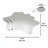 4  Small Adhesive Shaped Mirror Modern & Contemporary Frameless Set-40234287