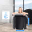 Baignoire gonflable de 31,5 po pour une immersion en eau froide relaxante, installation et entretien faciles avec anneau confortable
