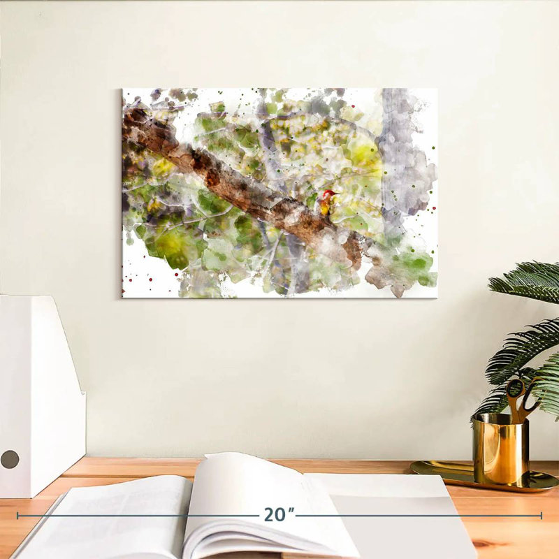 Oiseau de forêt sauvage Avery, H 8 po x l 12 po