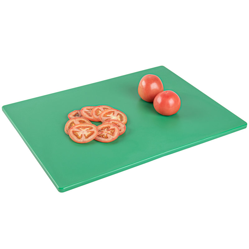 Planches à découper 20 x 15 pouces, 10 planches à découper à code couleur - sans égratignures, lavables à la vaisselle, tapis de planche à découper en plastique vert, sans odeur, durable, sans glissement, pour fruits et légumes