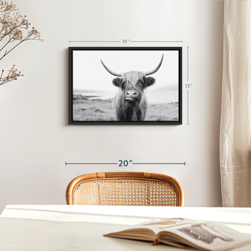 Animal «Vache Highland», H 19 po x l 13 po