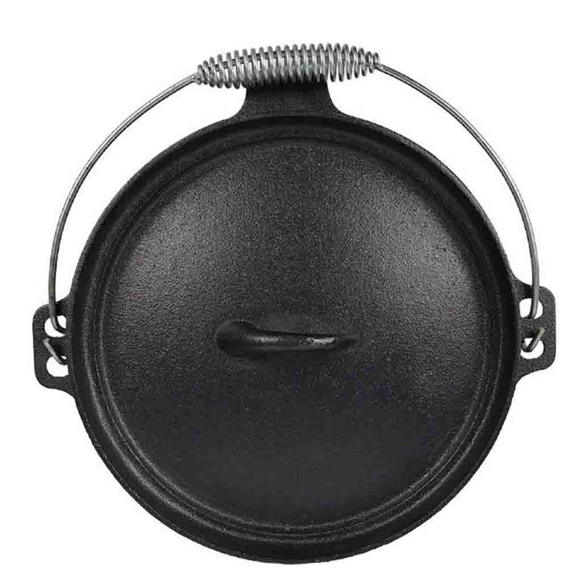 Grill-Ready 4.1 Quart Cast Iron Dutch Oven with Stainless Steel Handle