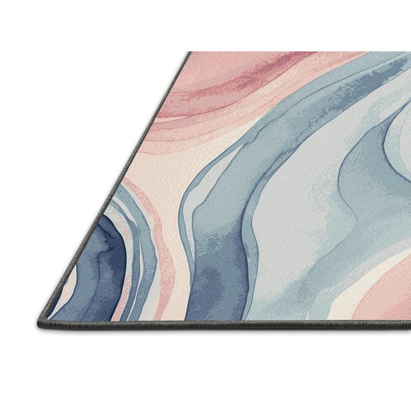 Blossom Tide Rug, Round 5'