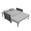 131.5cm Wide Straight Steel Patio Daybed-1150034758