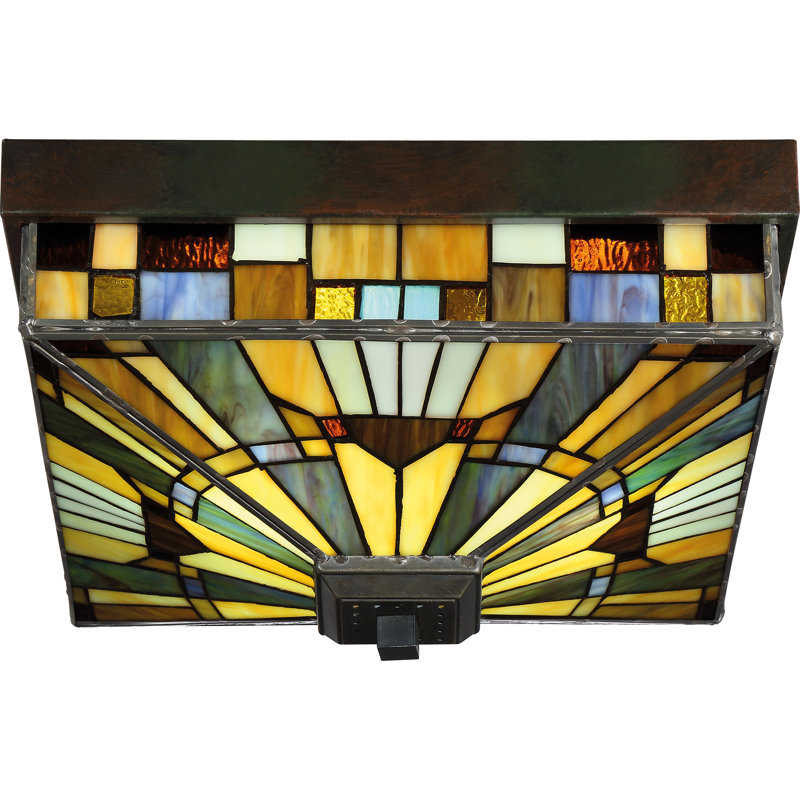 Inglenook 3-Light Valiant Bronze Indoor/Outdoor Flush Mount Light