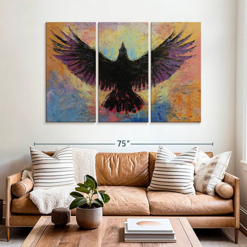 Brampt Crow, 42" H x 65" W