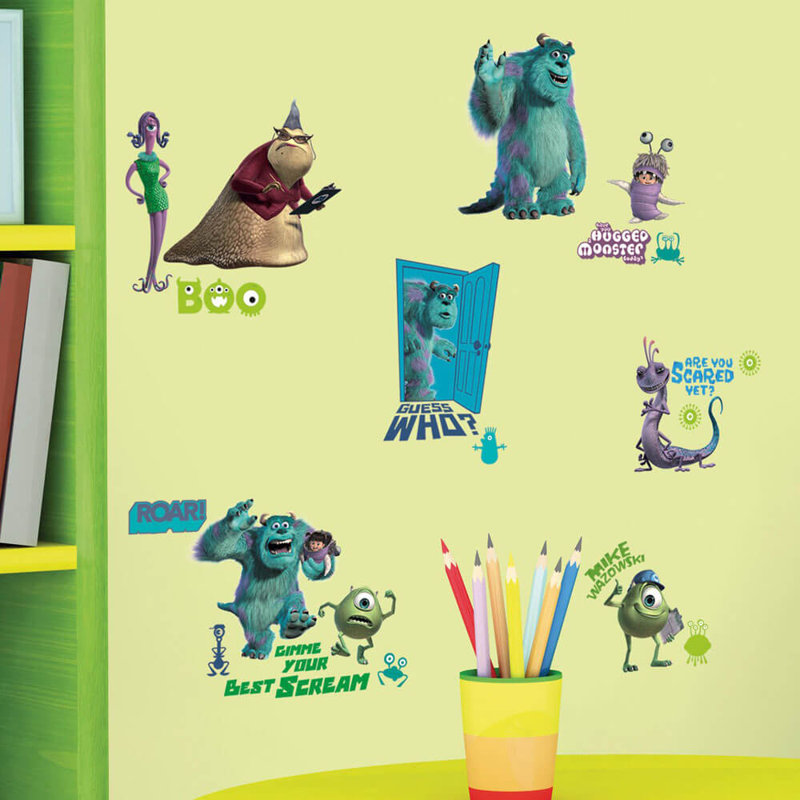Décalcomanie murale PEEL & STICK de MONSTERS INC