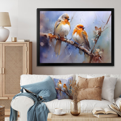 Moineau beige et brun II - reproduction sur toile