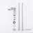 Single Handle Stainless Steel Bathroom Sink Faucet