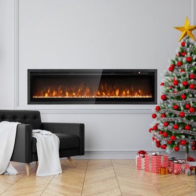 Metro Lane Black Electric Fireplace