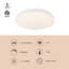 Tio 11-in Acrylic White dimmable LED Flush Mount