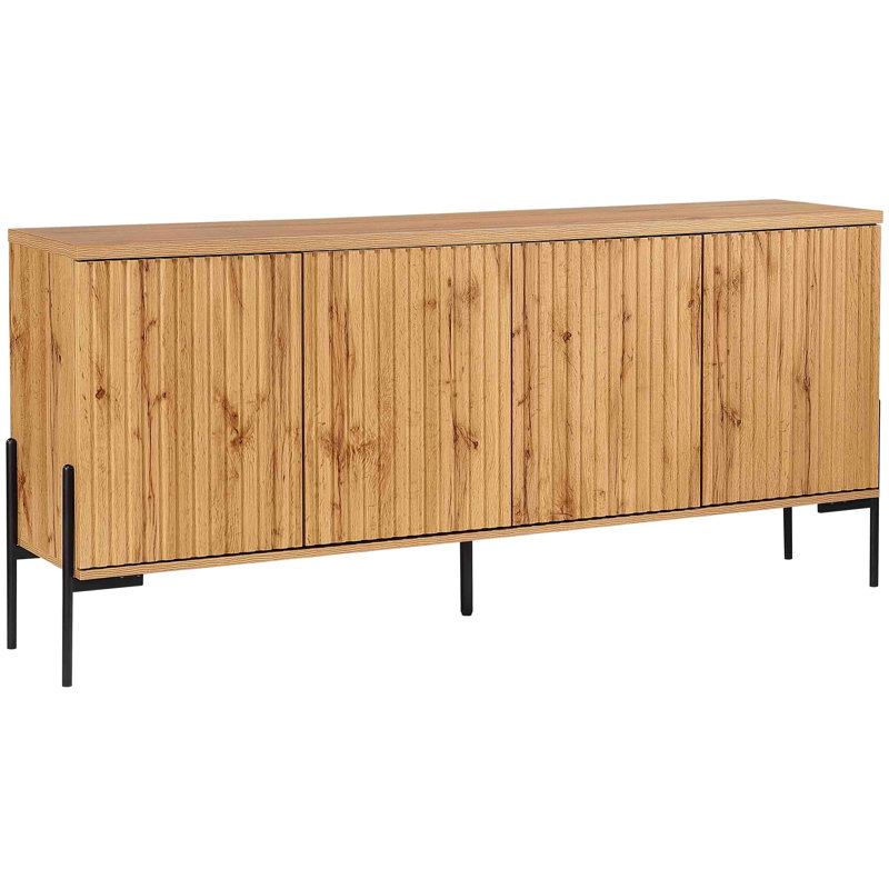 Leeloo 178cm Sideboard, Oak/Black