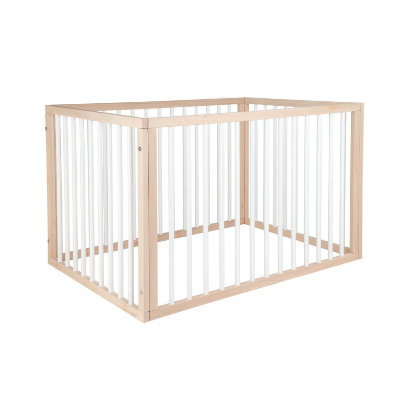 Foldable Playpen, White Beech