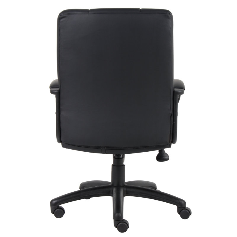 Black High Back Ergonomic Leather Executive Swivel Chair