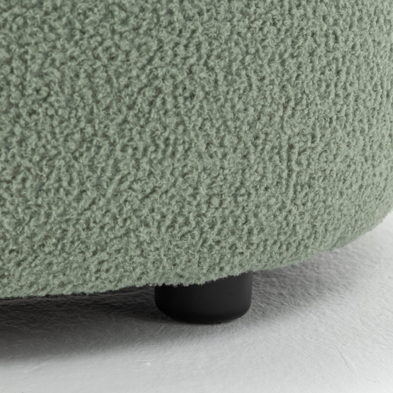 Round Coffee Table With Storage, Green