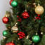 50pc Red/Green/Gold Plastic Christmas Ornament Balls