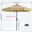 Parasol de marché de 106,3 po Shelvey avec contrepoids à manivelle inclus-1839652276