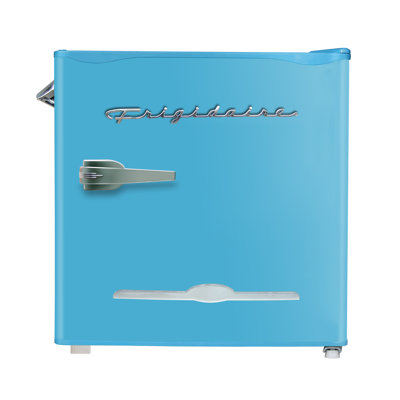 1.6 Cu. Ft. Retro Compact Fridge with Chiller, Countertop Fridge with Built-In Bottle Opener