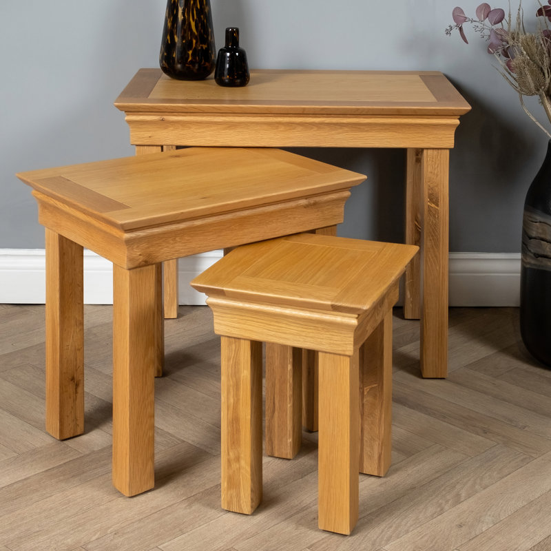 Glessite Solid Wood Nesting Tables
