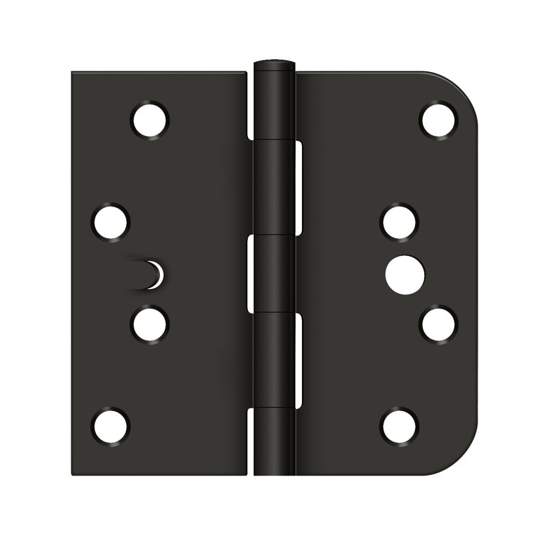 Charnière en bronze huilé 4 po x 4 po x 5/8 po Deltana S44058TT10B-RH, Bronze huilé