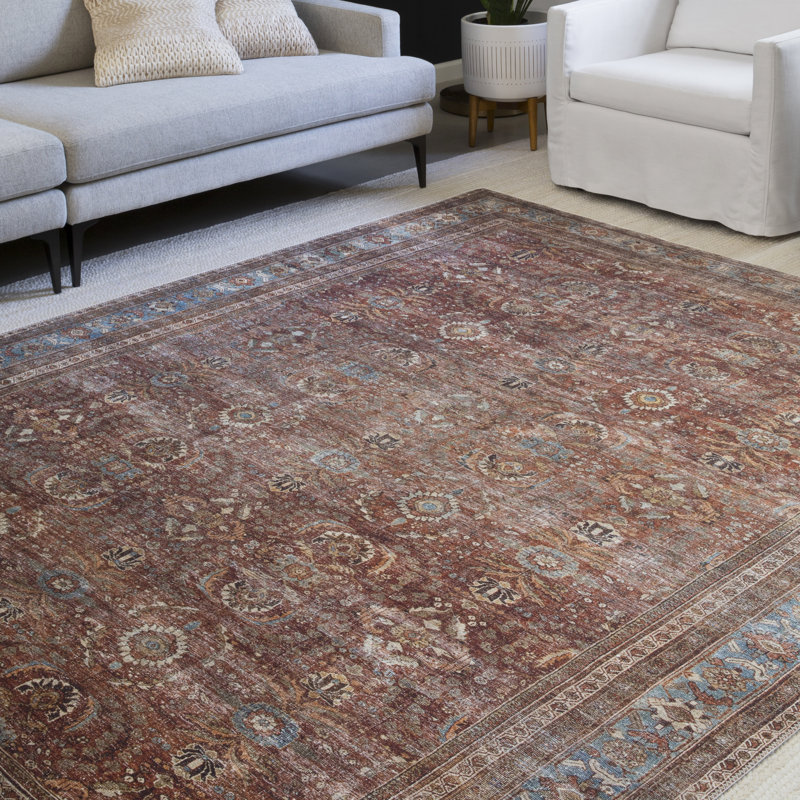 Gertrudes Oriental Indoor Rug, Rectangle 7'6" x 9'6"