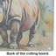 Rhinoceros Glass Cutting Board Large