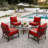 24"W X 24"D Outdoor Deep Seating Cushions 6.5” Indoor/Outdoor Seat And Back Cushion, Cushions Only-114072520