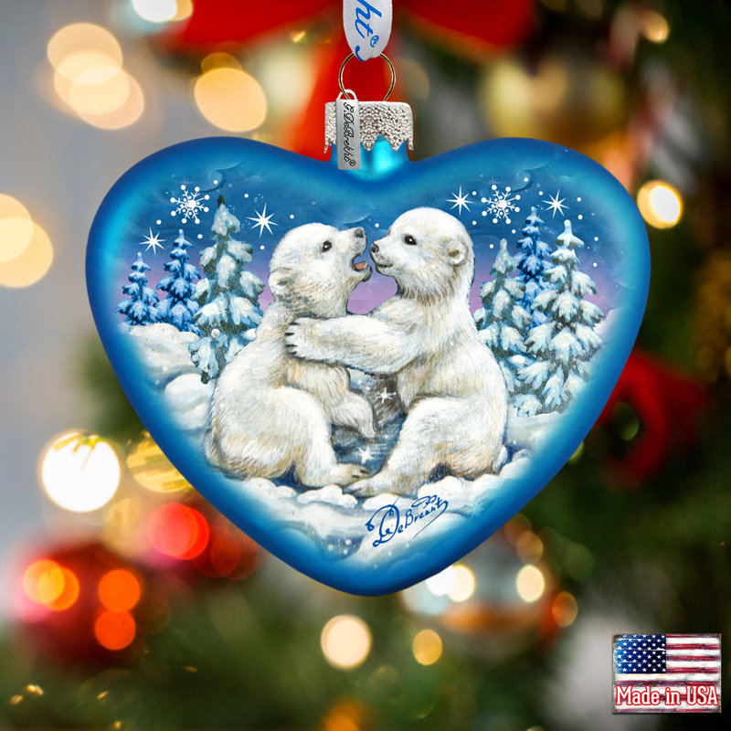 3.5'' Glass Holiday Shaped Ornament