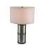 Lampe de table en fer avec abat-jour en bois de manguier, durable et élégante