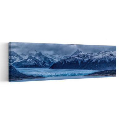 Glacier bleu glacier abstrait paysage contemporain montagne art mural