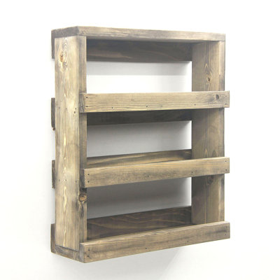 3 Piece Solid Wood Tiered Shelf