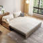 Canapé-lit causeuse 100% polyester beige-130067712
