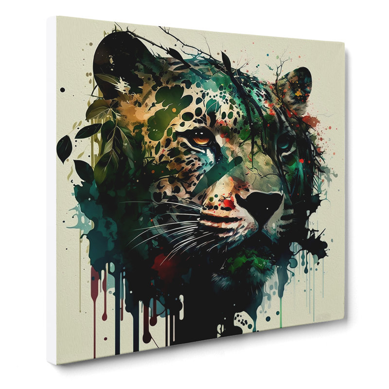 Jungle Splatter Art - No Frame Print