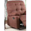 Fauteuil inclinable contemporain en microfibre à mouvement manuel 1pc