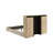 Poole Bookcase Panel Storage Bed-99641946