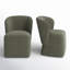 Niha Upholstered Dining Chair With Caster (Set of 2)-100089228