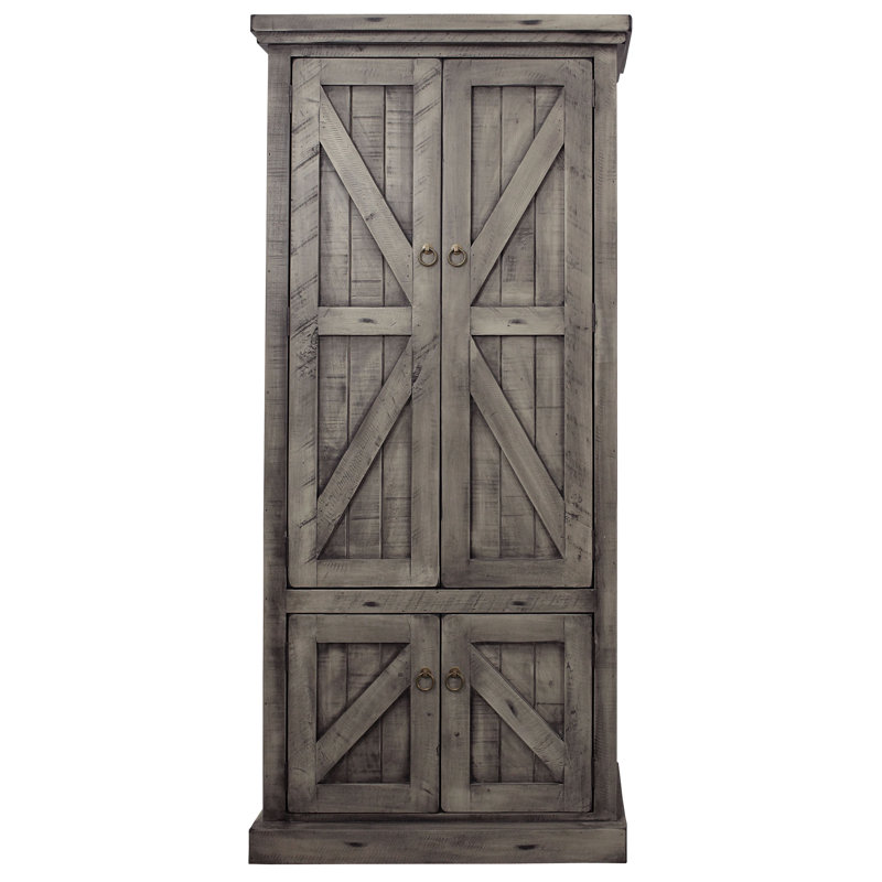 Armoire garde-manger 75 po Zimmerman, Bois de grange rustique