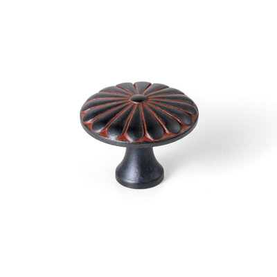 Floral-Designed Cabinet Knob With 12 Color Options For Kitchen Cabinets, Dressers & Vintage Furniture Upgrades