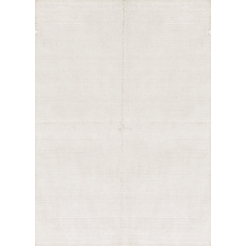 Tapis blanc de haute qualité noué à la main