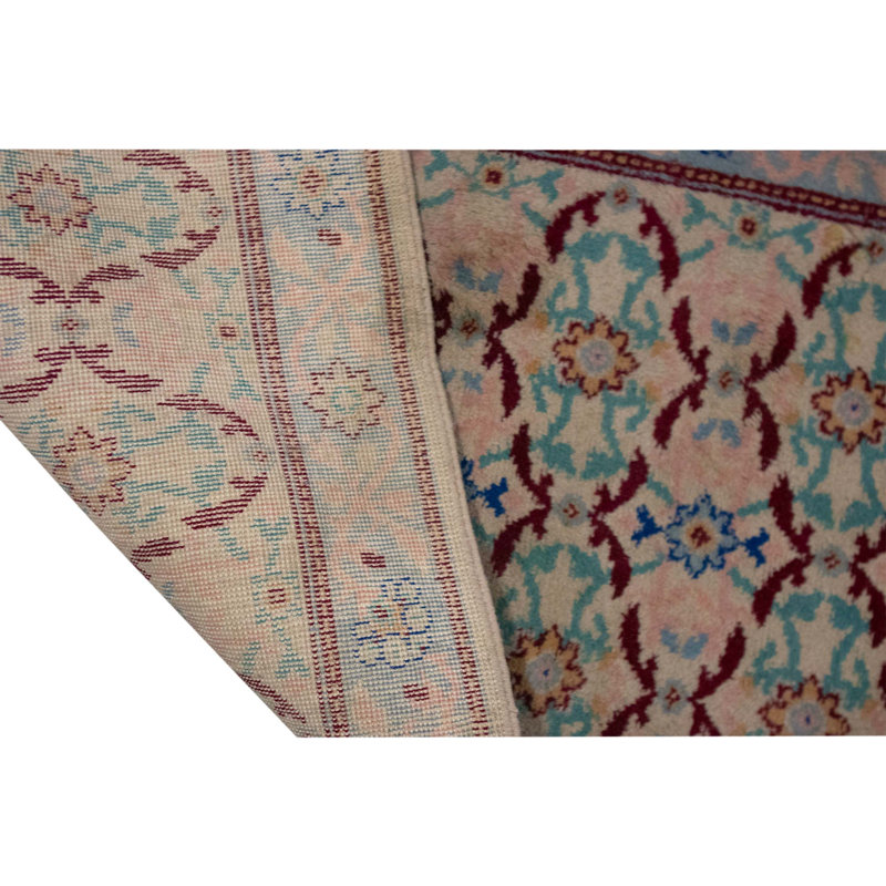 Hand Knotted Wool Area Rug in Multi